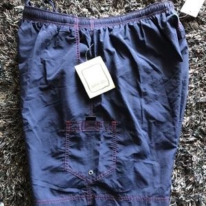 St. John's Bay Mens Blue Board Shorts Sz L‎ NEW